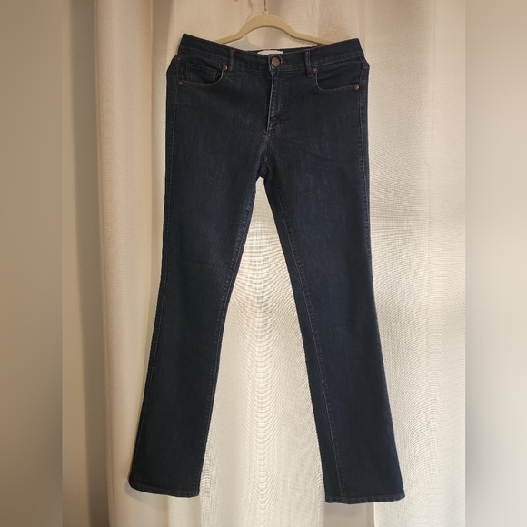 LOFT Denim - LOFT Modern Straight-Leg Jeans in Dark Indigo, Size 6